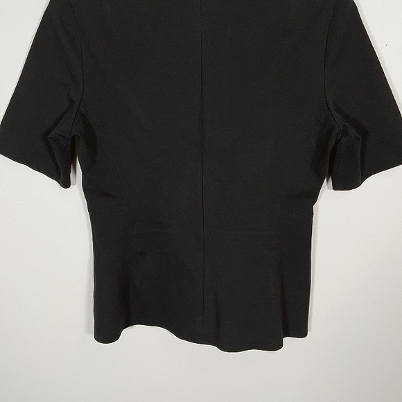 THEORY | BLACK COTTON PONTE FITTED SHELL - Picture 13 of 14
